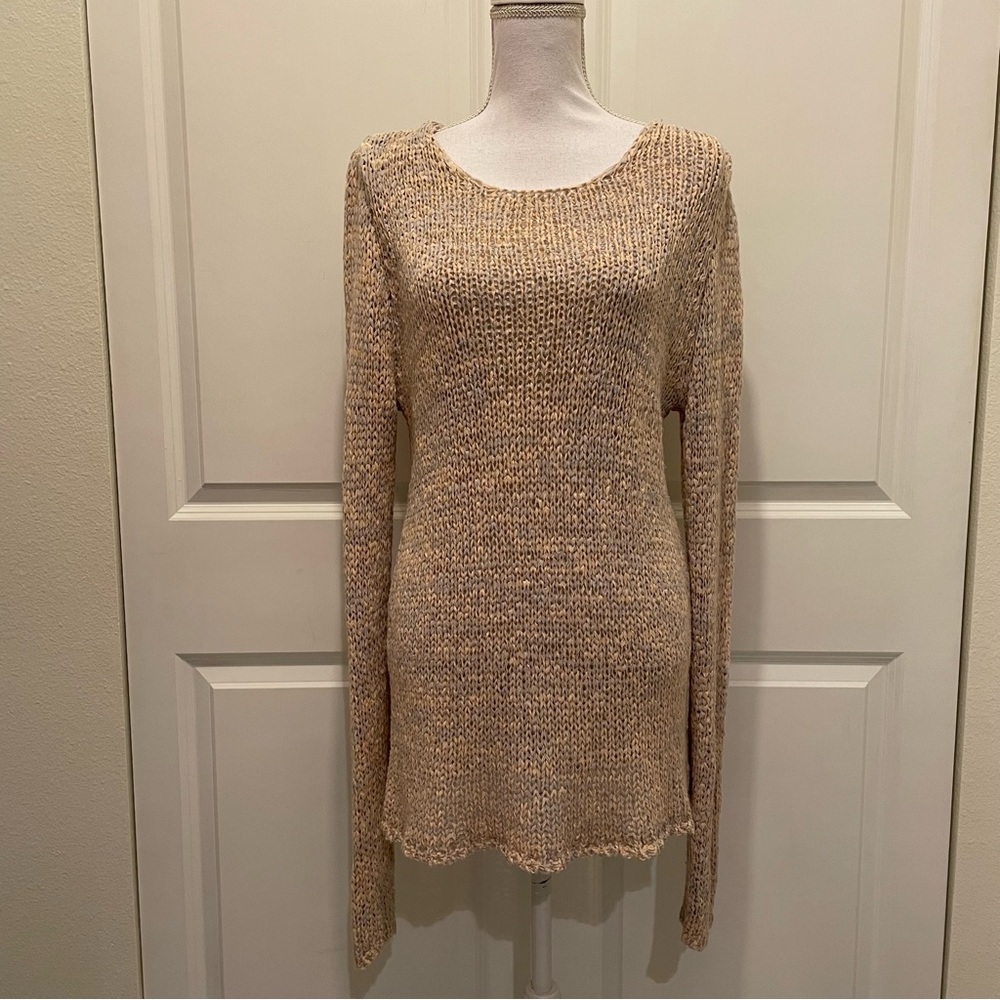 J.O.A. Knit Sweater in Light Pink and Light Purple